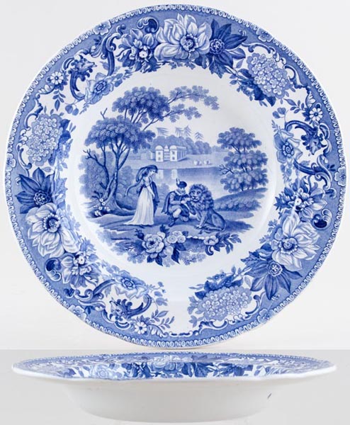Soup Plate The Lion in Love c1840